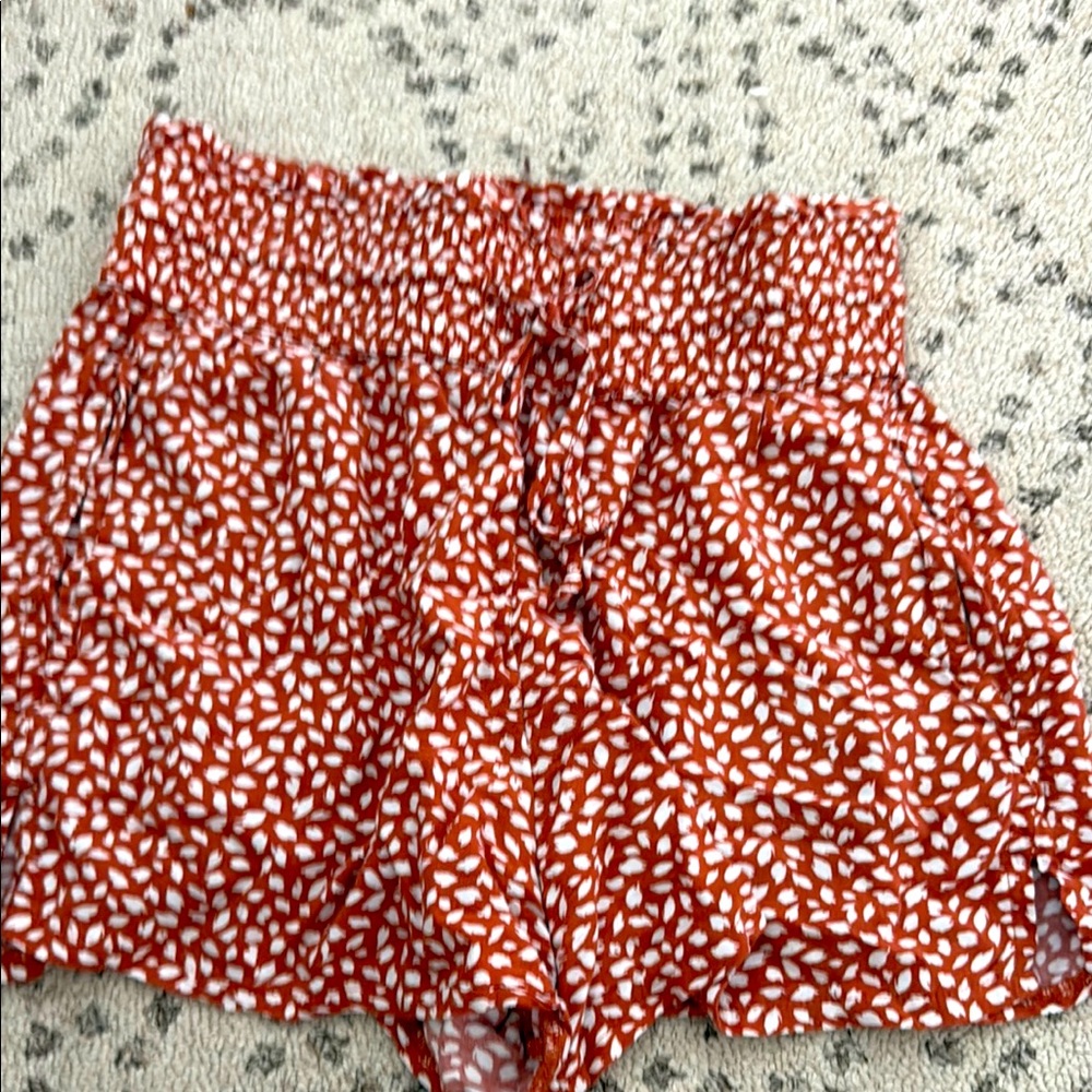 Abercrombie printed pull on shorts with drawstring- women, size XS